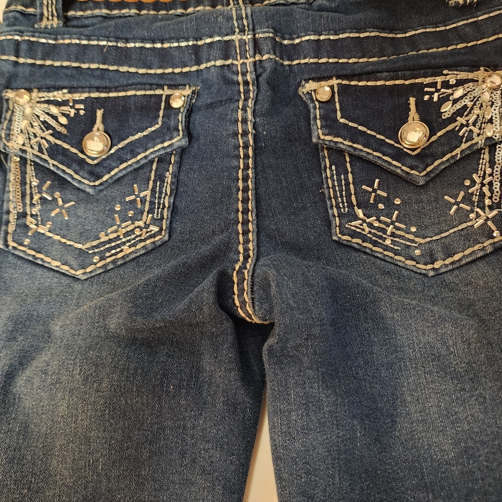 Girls first beaded jeans